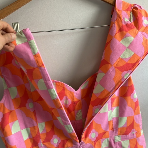 Anthropologie The Cecily fit and flare midi sweatshirt Sundress size Large - Picture 9 of 10